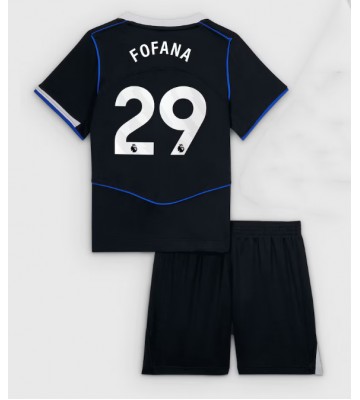Chelsea Wesley Fofana #29 Tredjetrøje Børn 2025-26 Kortærmet (+ Korte bukser)